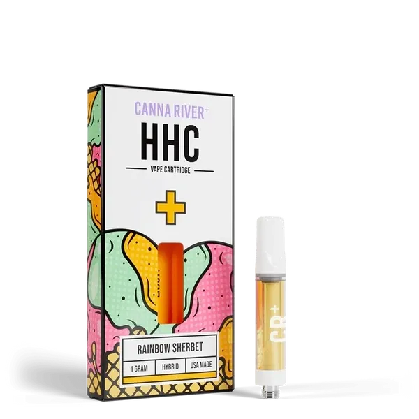 Canna River - HHC - Cartridge - (1G x 2pcs) - Rainbow Sherbet - Hybrid