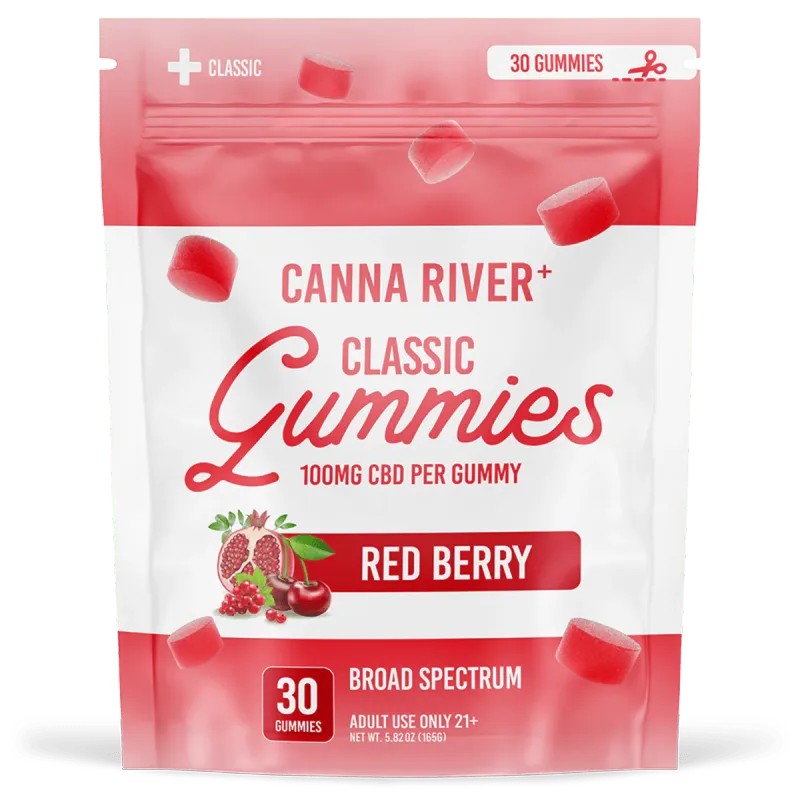 Canna River – Classic Gummies – CBD 100mg – Red Berry