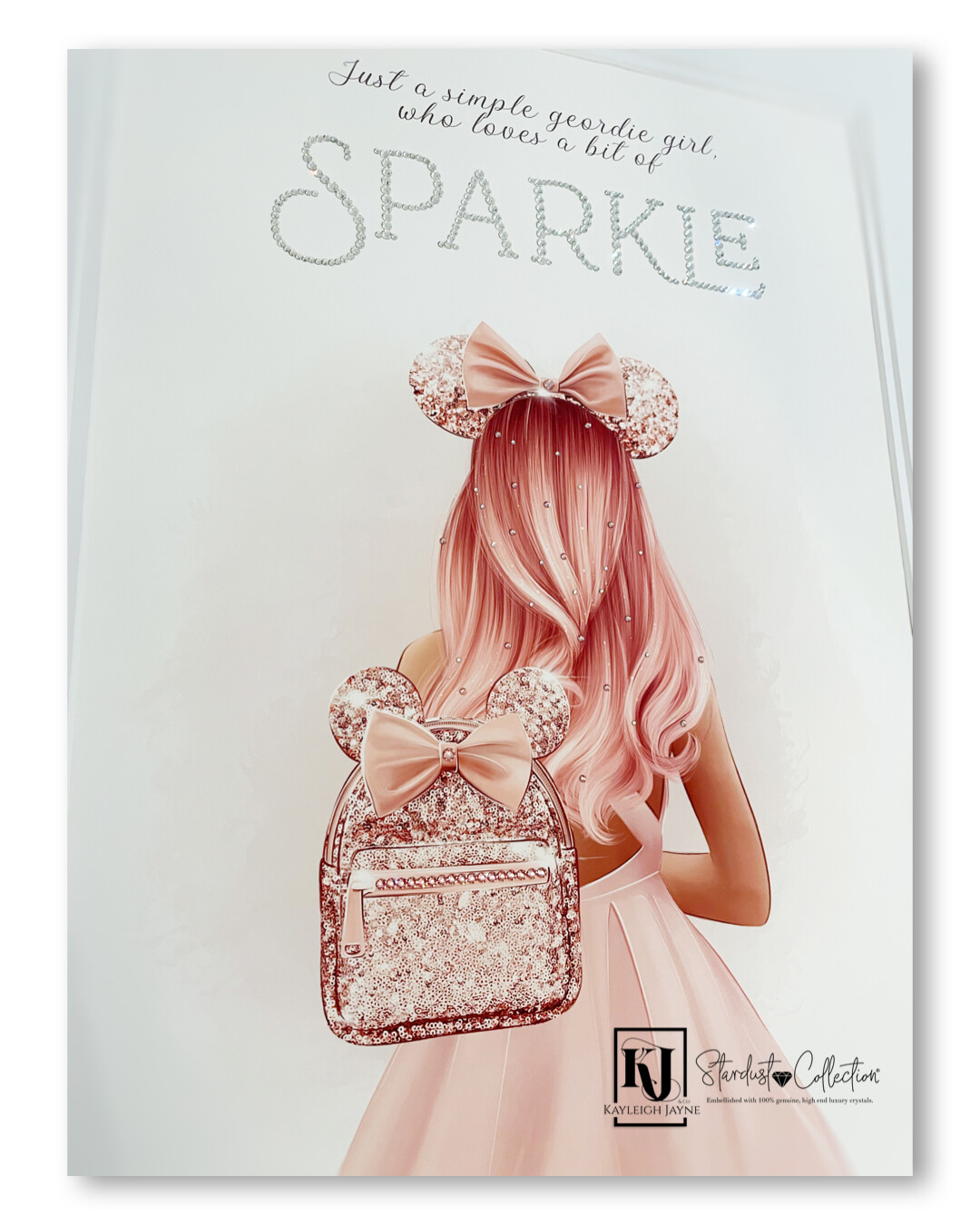 Stardust Crystallised Print®️ - Pink Hair Gir