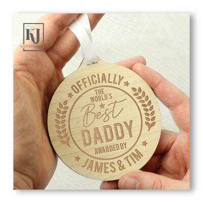 Worlds Best .. Personalised Medal