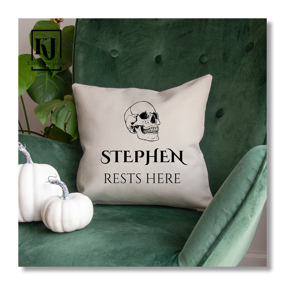 Personalised Skull Design Cushion Cover