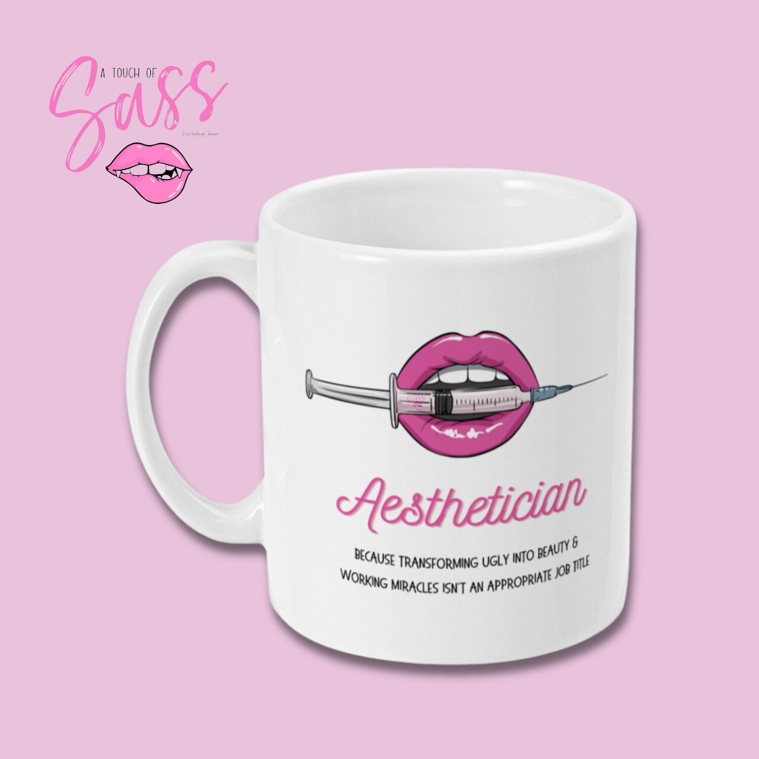 Aesthetician Job Title Mug