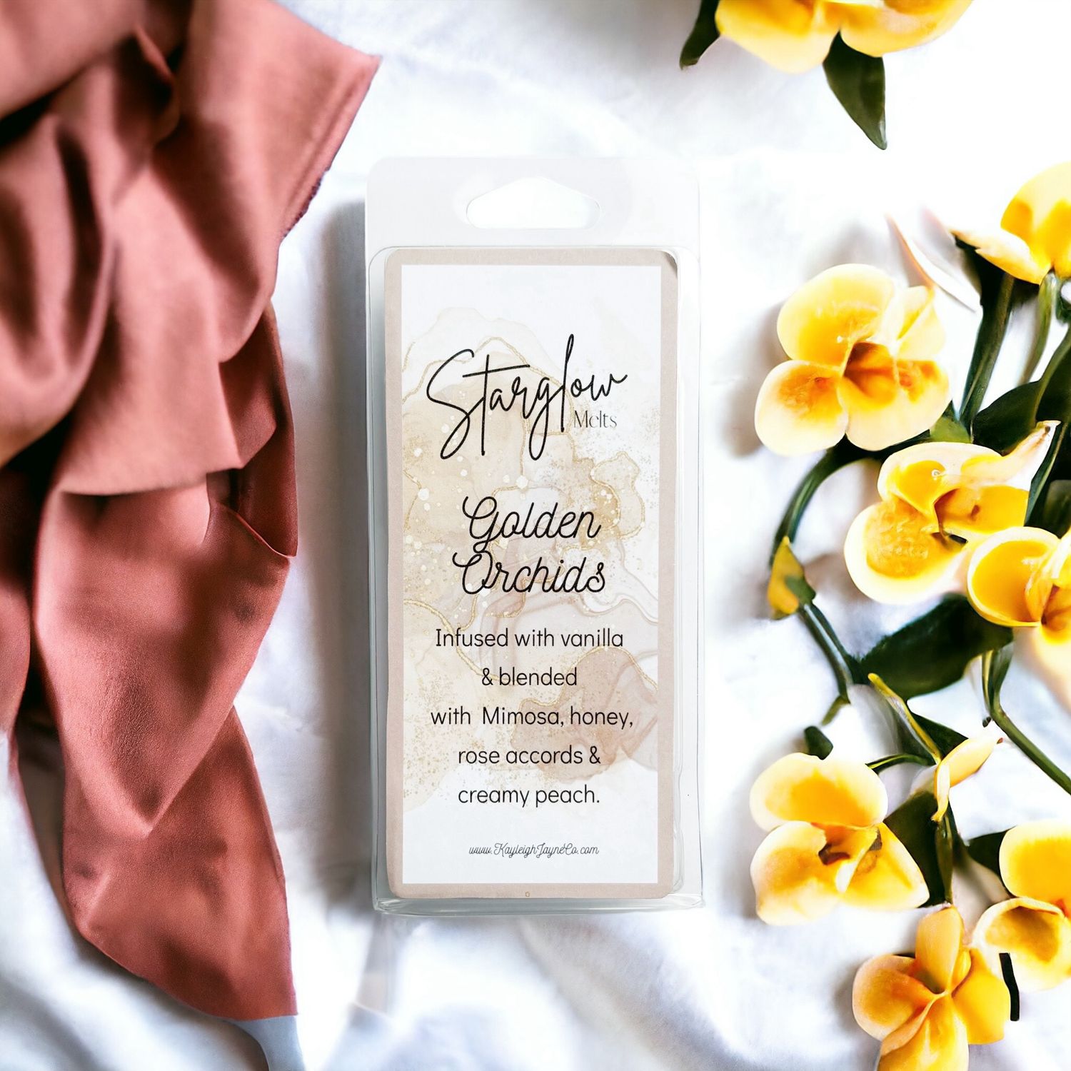 Wax Melt Snap Bar - Golden orchids