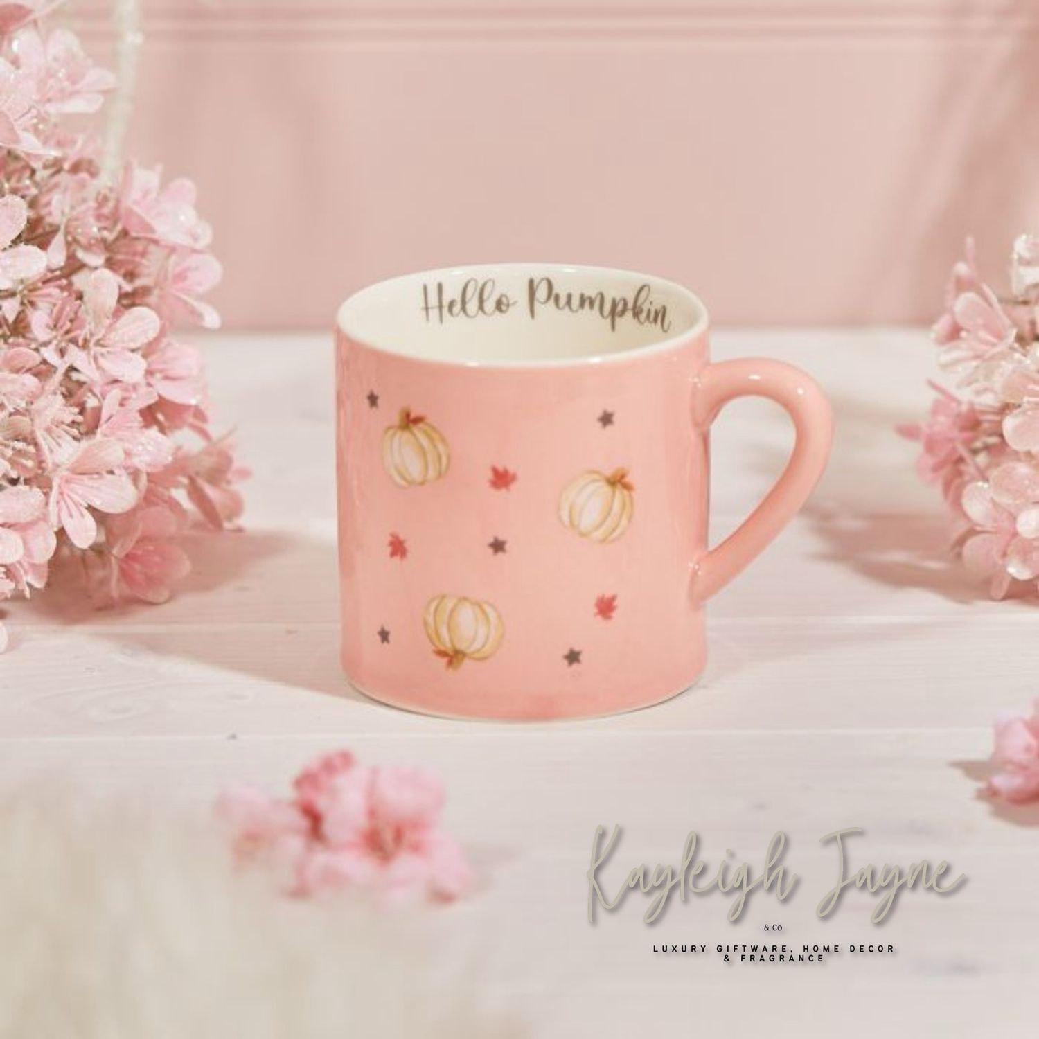 Hello Pumpkin Pink Mug