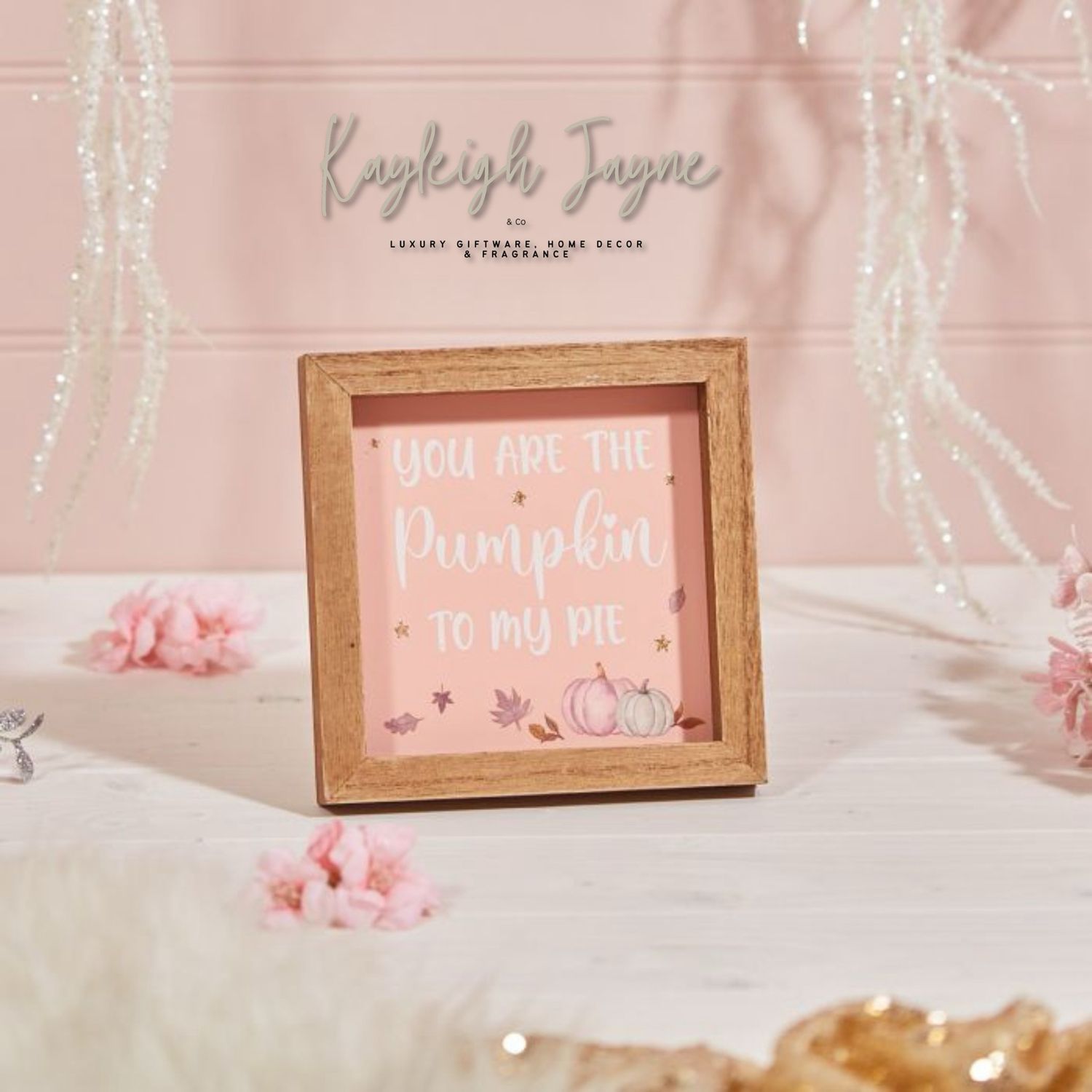 You’re The Pumpkin To My Pie Pink Plaque