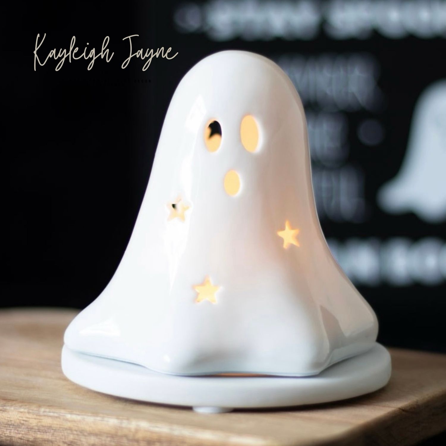 Ghost Tea light/incense Cone Holder