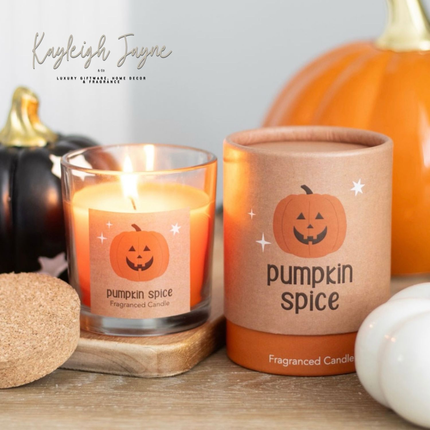 Spooky cute - Pumpkin Spice Scented Candle