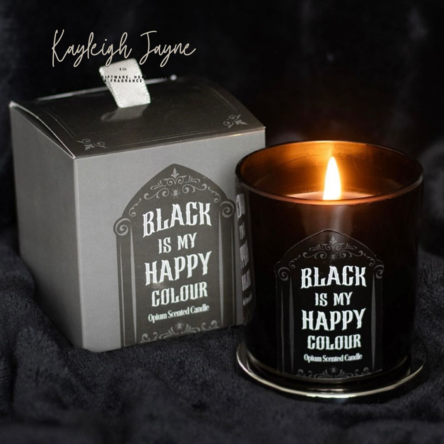 Black Is My Happy Colour - Opium Scented Candle