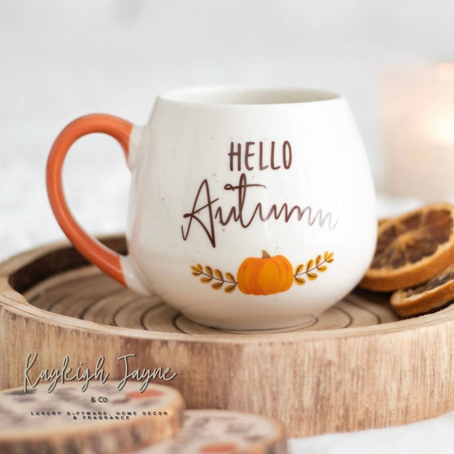 Hello Autumn Bone China Mug