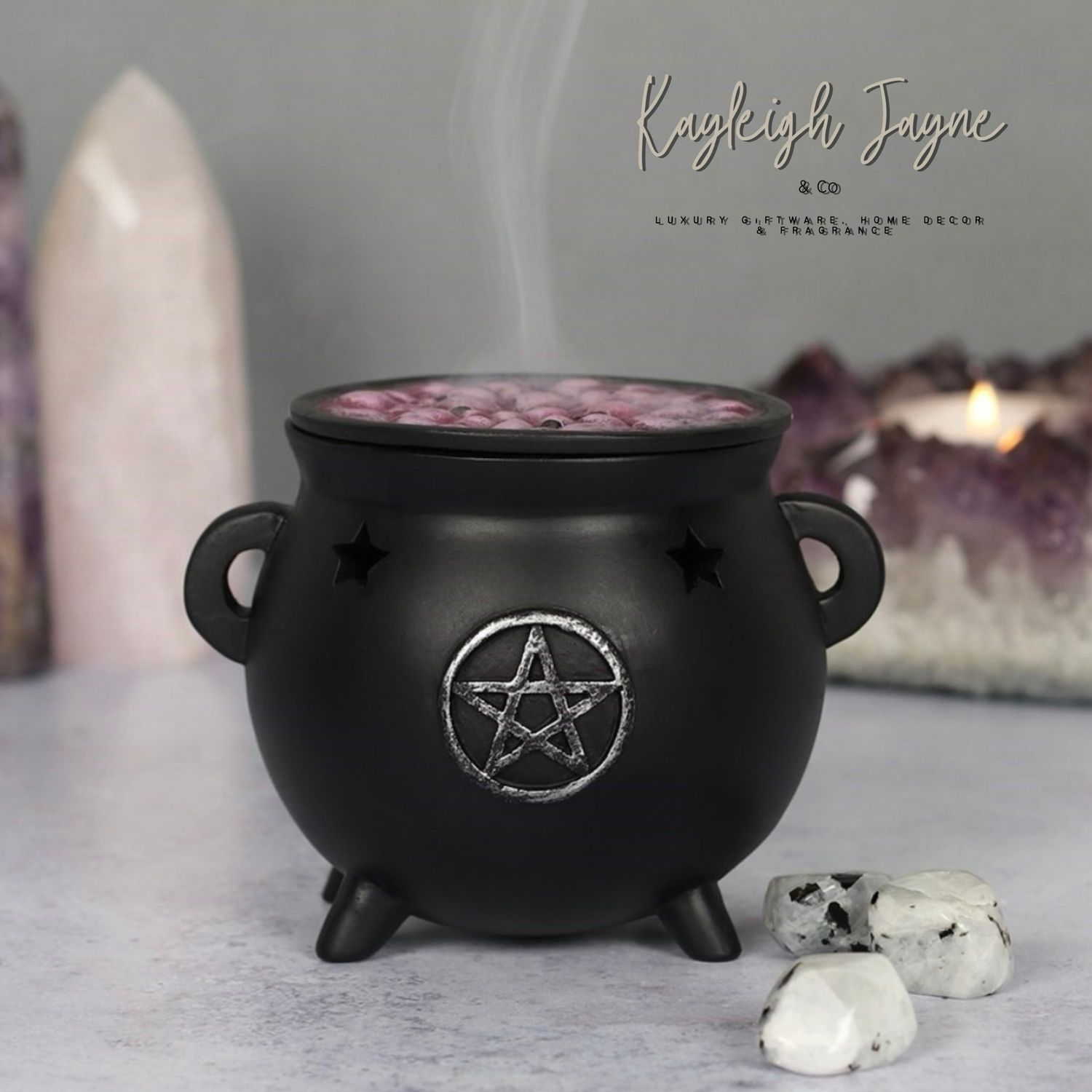 Pentagram Cauldron Incense Cone Burner