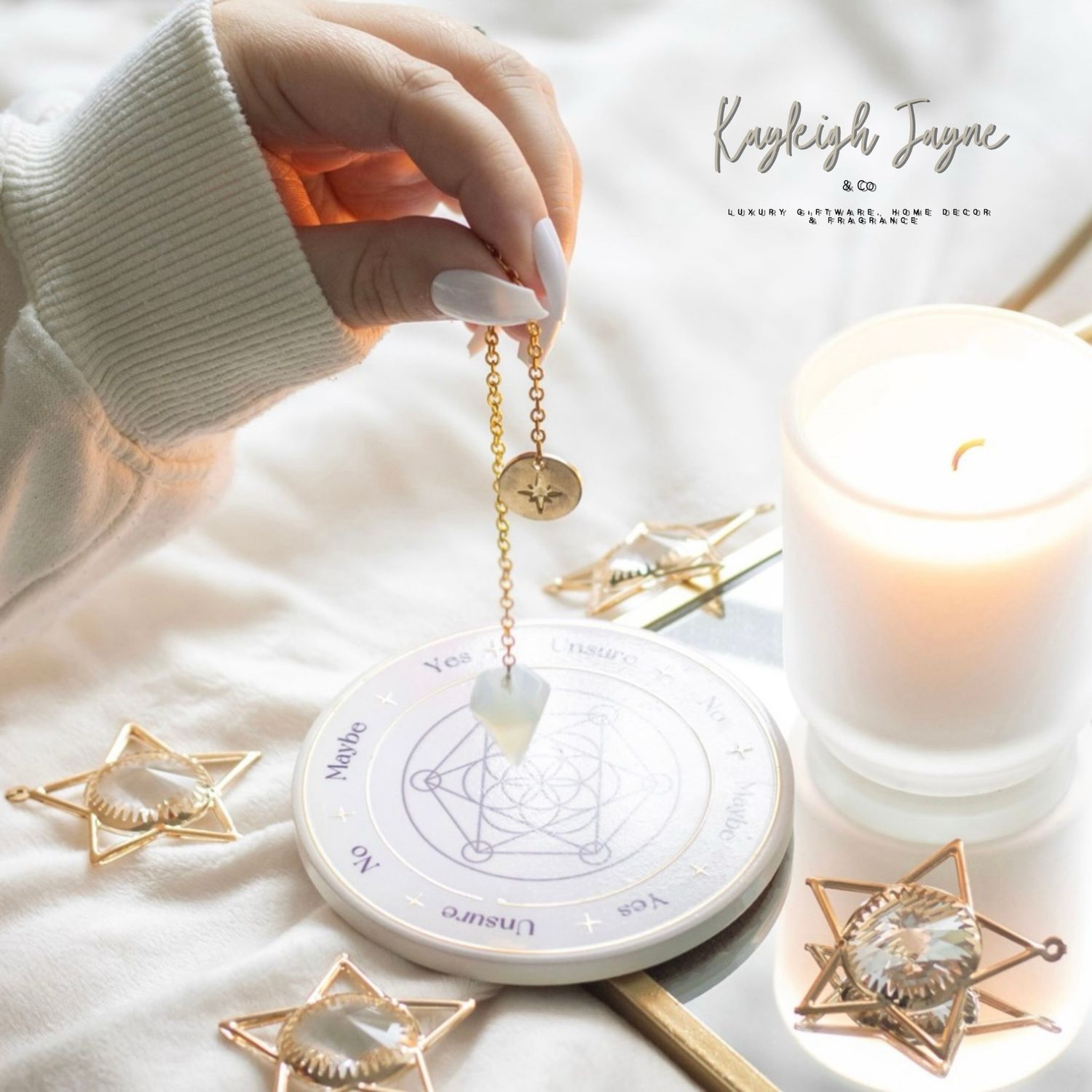Opalite Pendulum Divination Kit