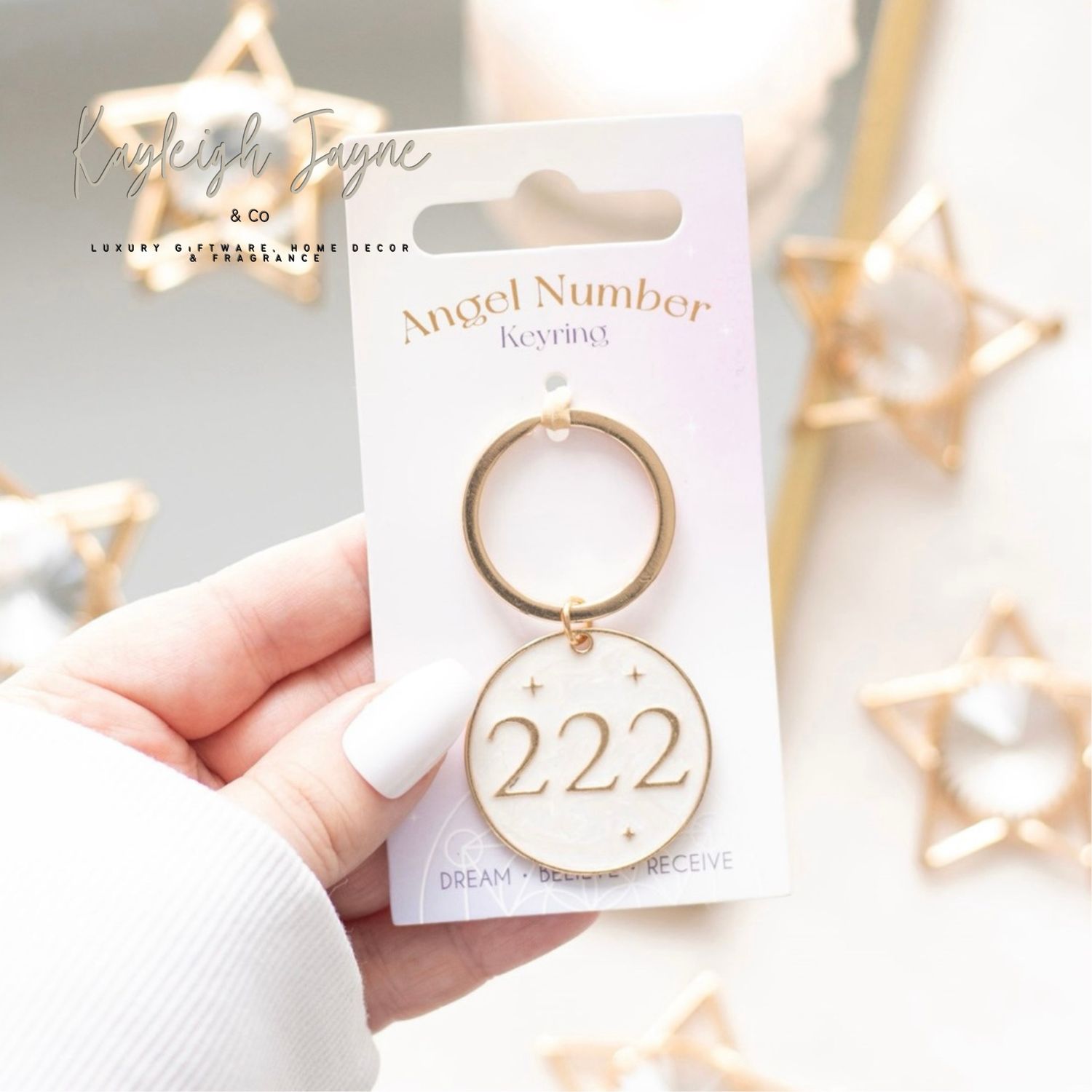 Angel Number 222 Keyring