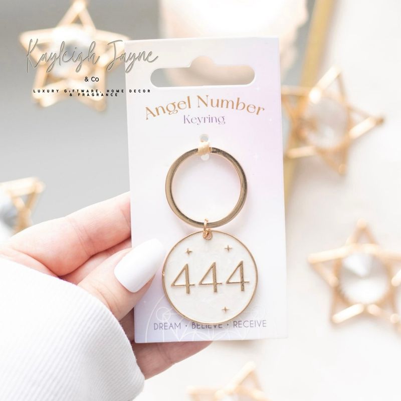 Angel Number 444 Keyring