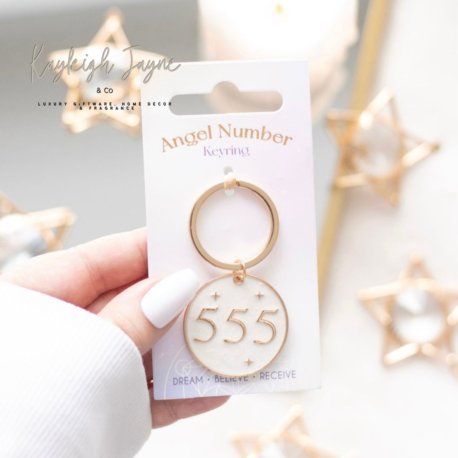 Angel Number 555 Keyring