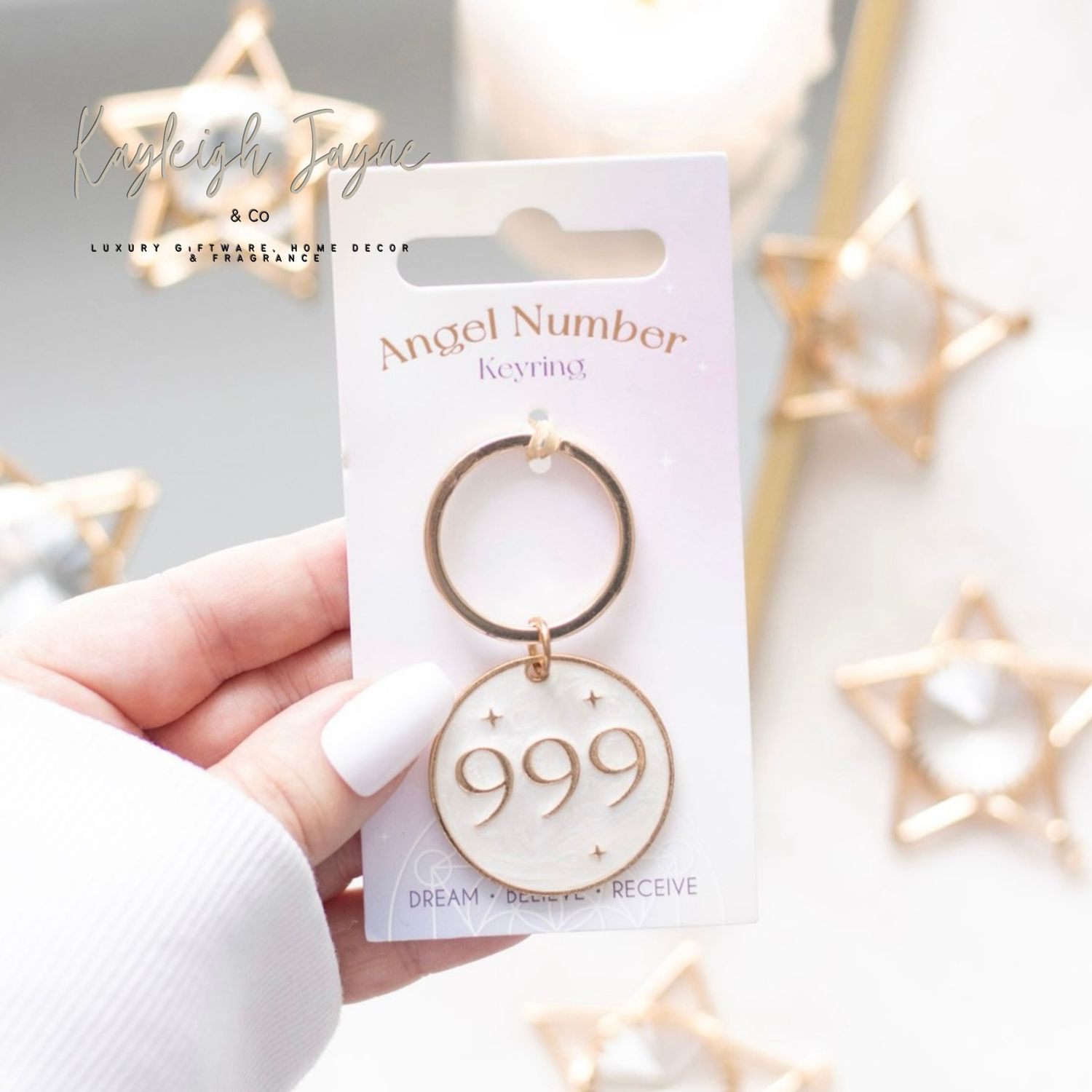 Angel Number 999 Keyring