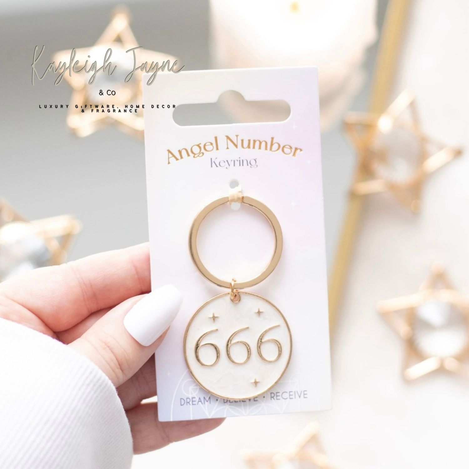 Angel Number 666 Keyring