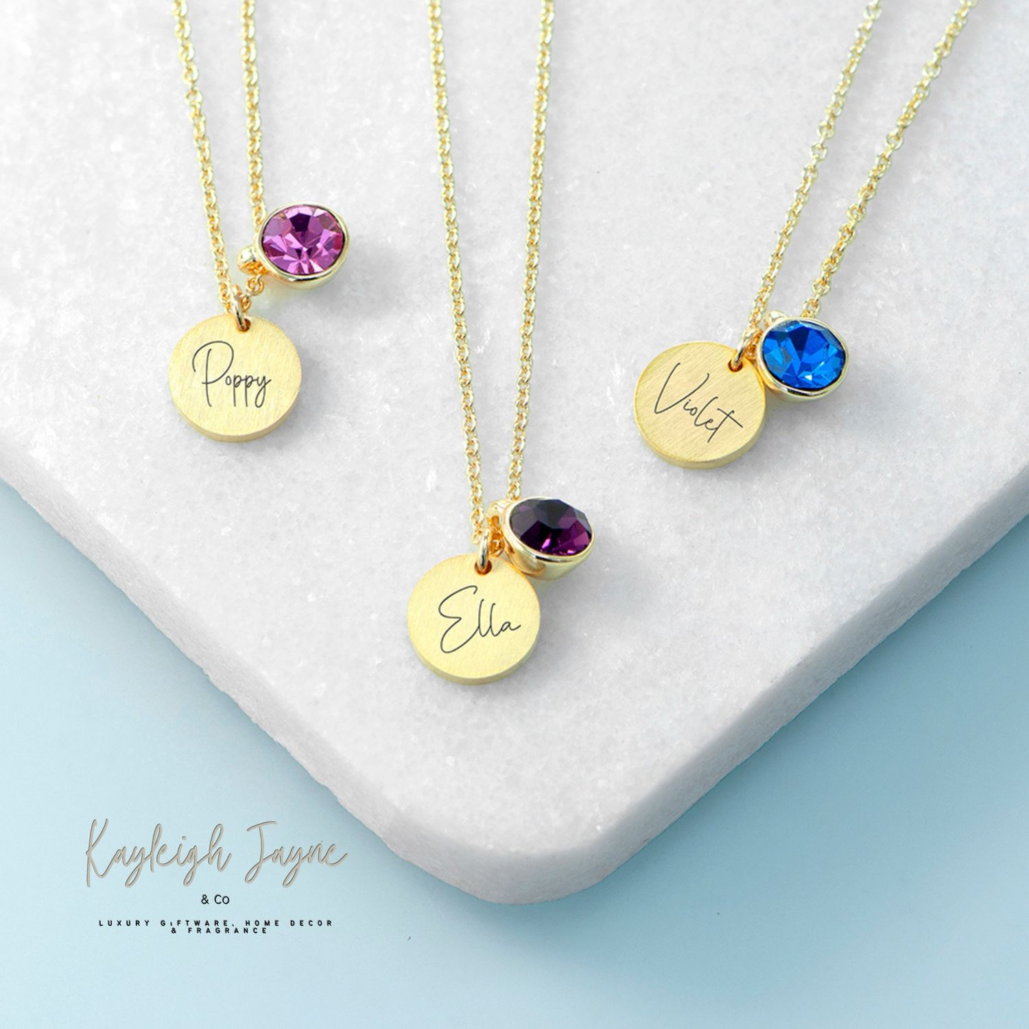 Personalised Birthstone Necklace