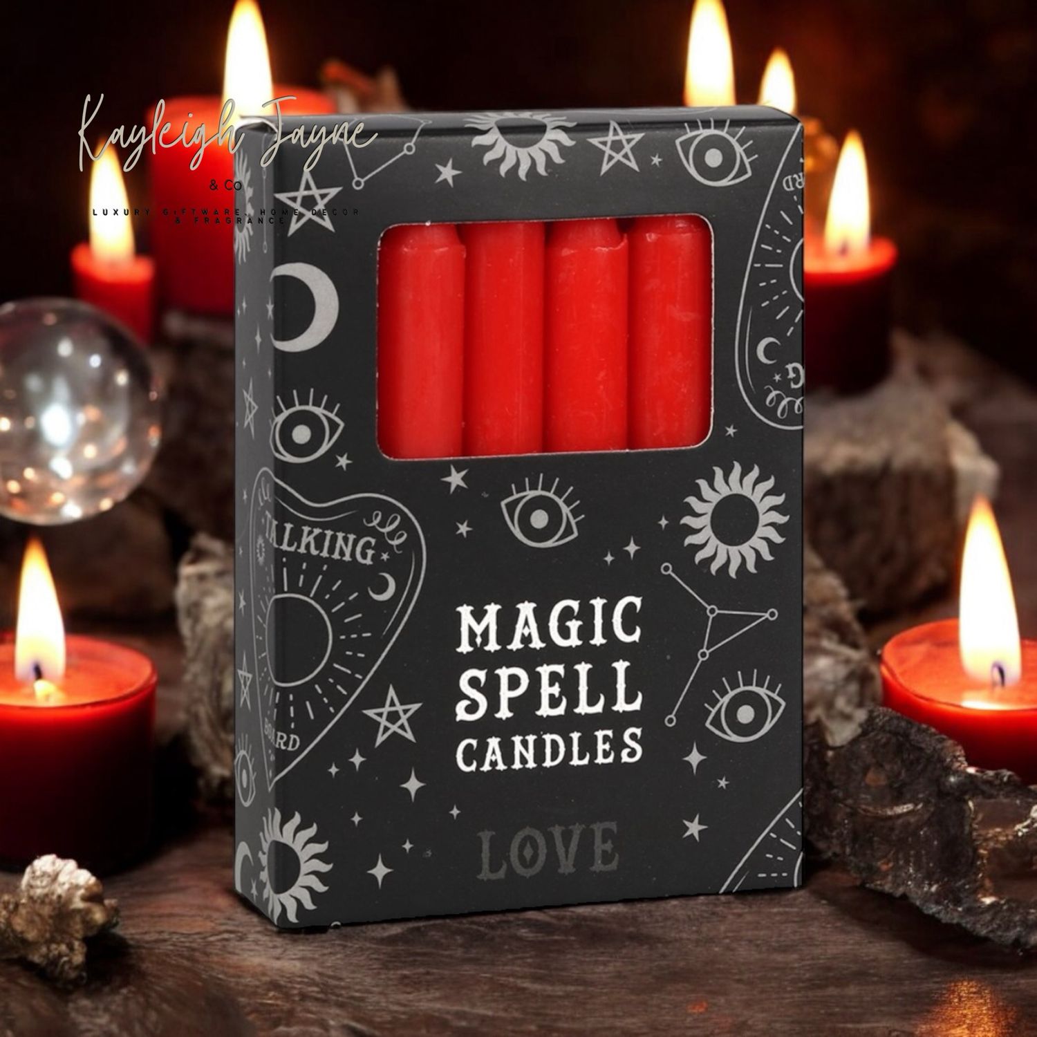 12 X Spell Candles - Love