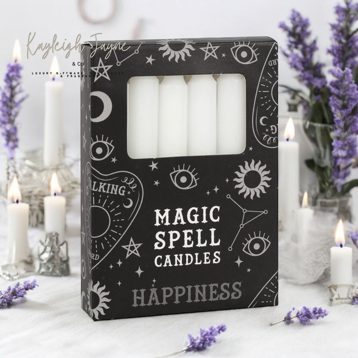 12 X Spell Candles - Happiness