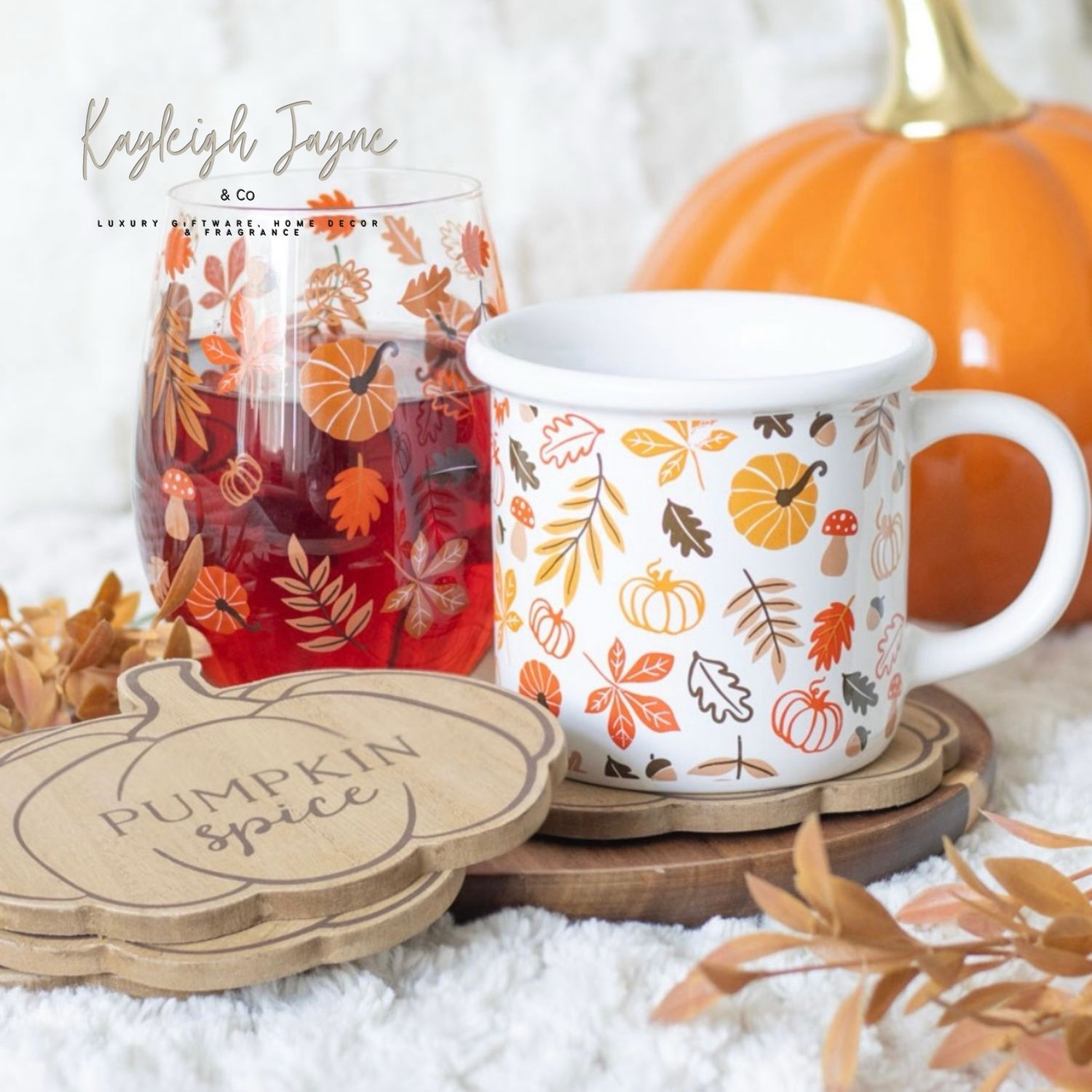 Pumpkin Spice Pack Of 4 Coasters
