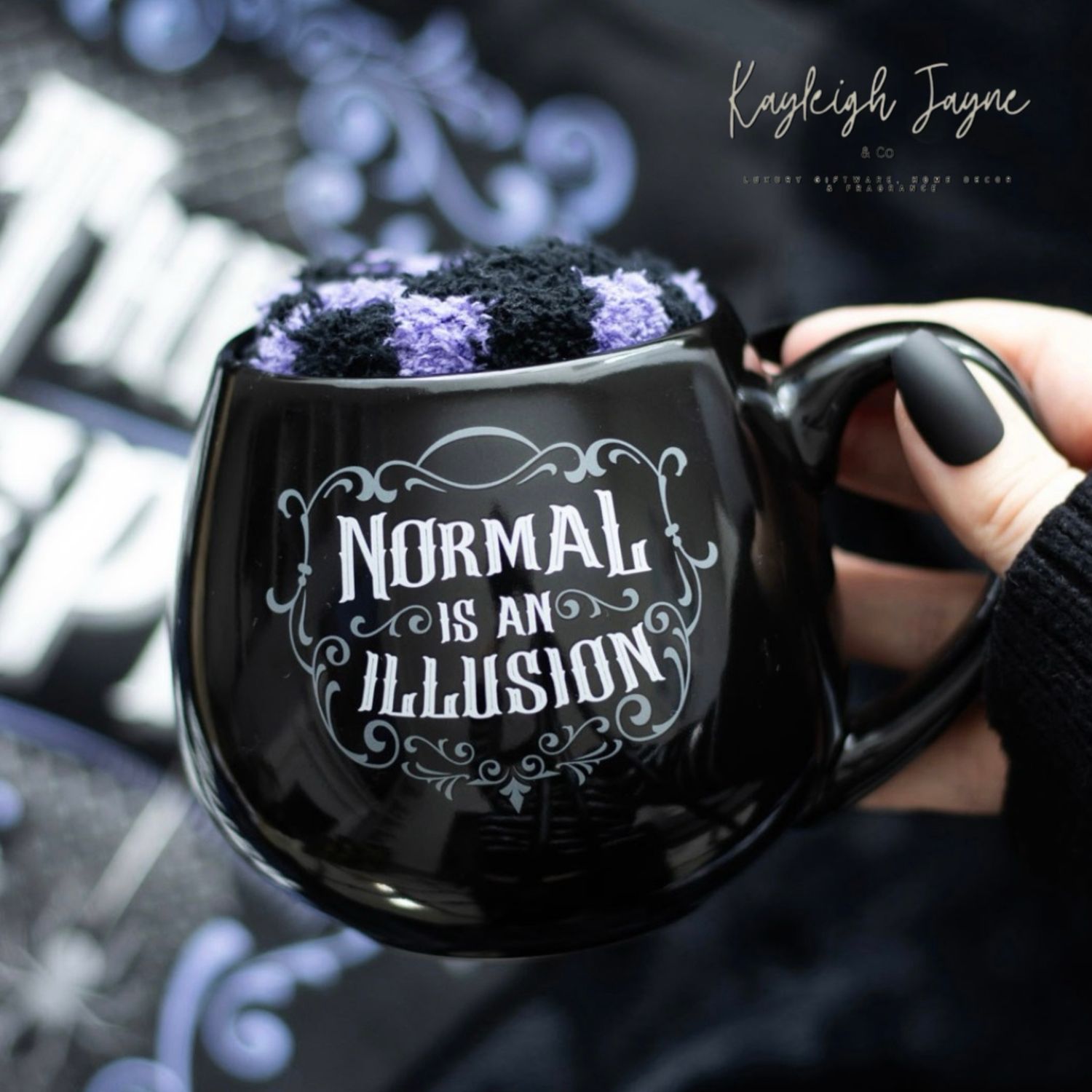 Normal Is An Illusion Mug And Socks Set