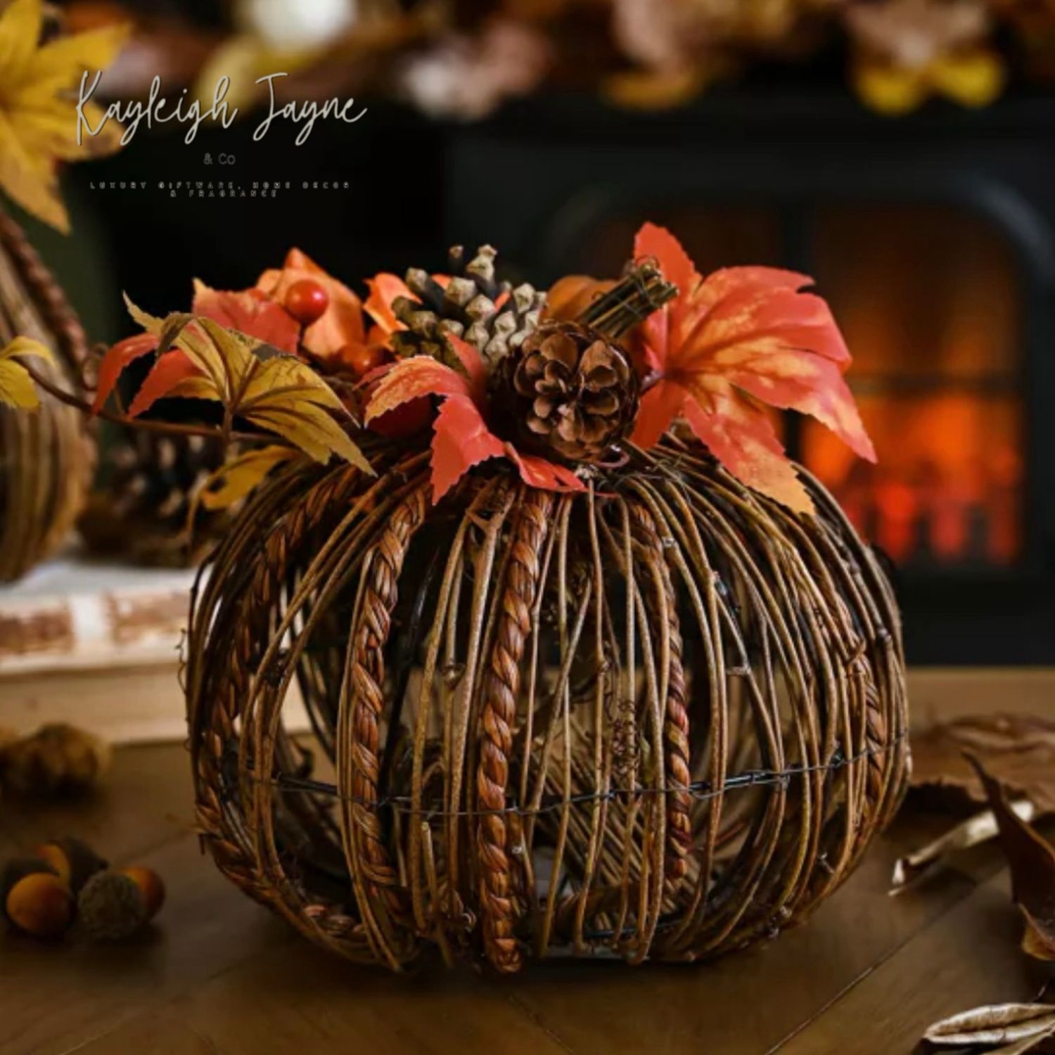 Country Living Handmade Rattan Pumpkin