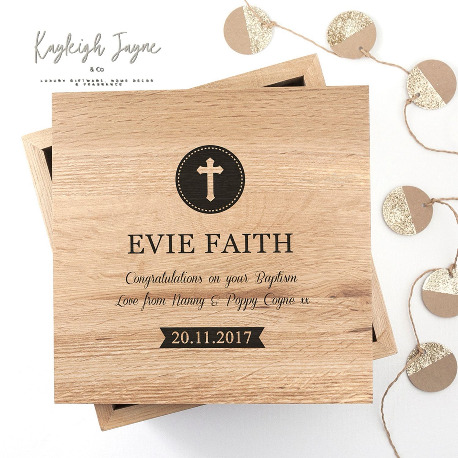 Christening/Baptisim Keepsake Photo Box
