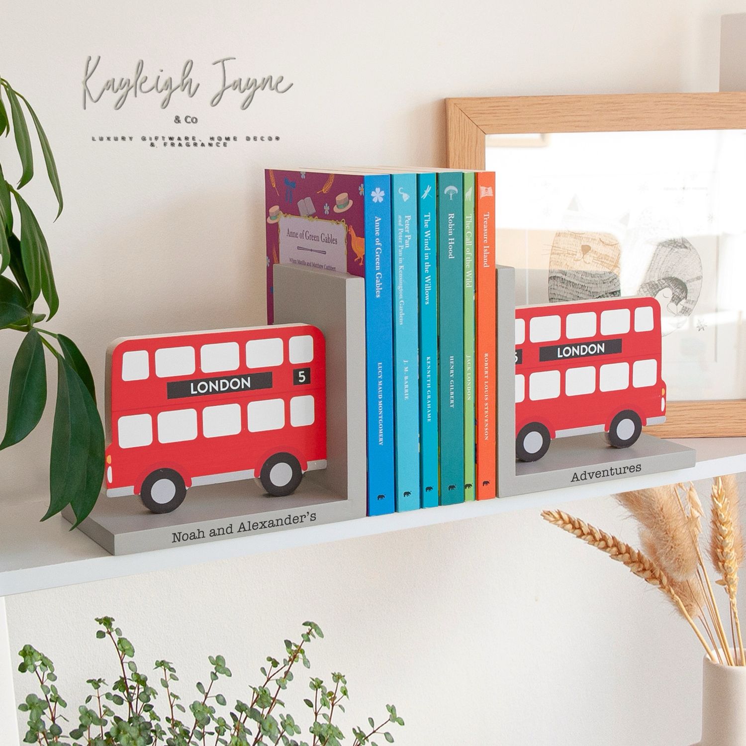 London Bus Personalised Bookends