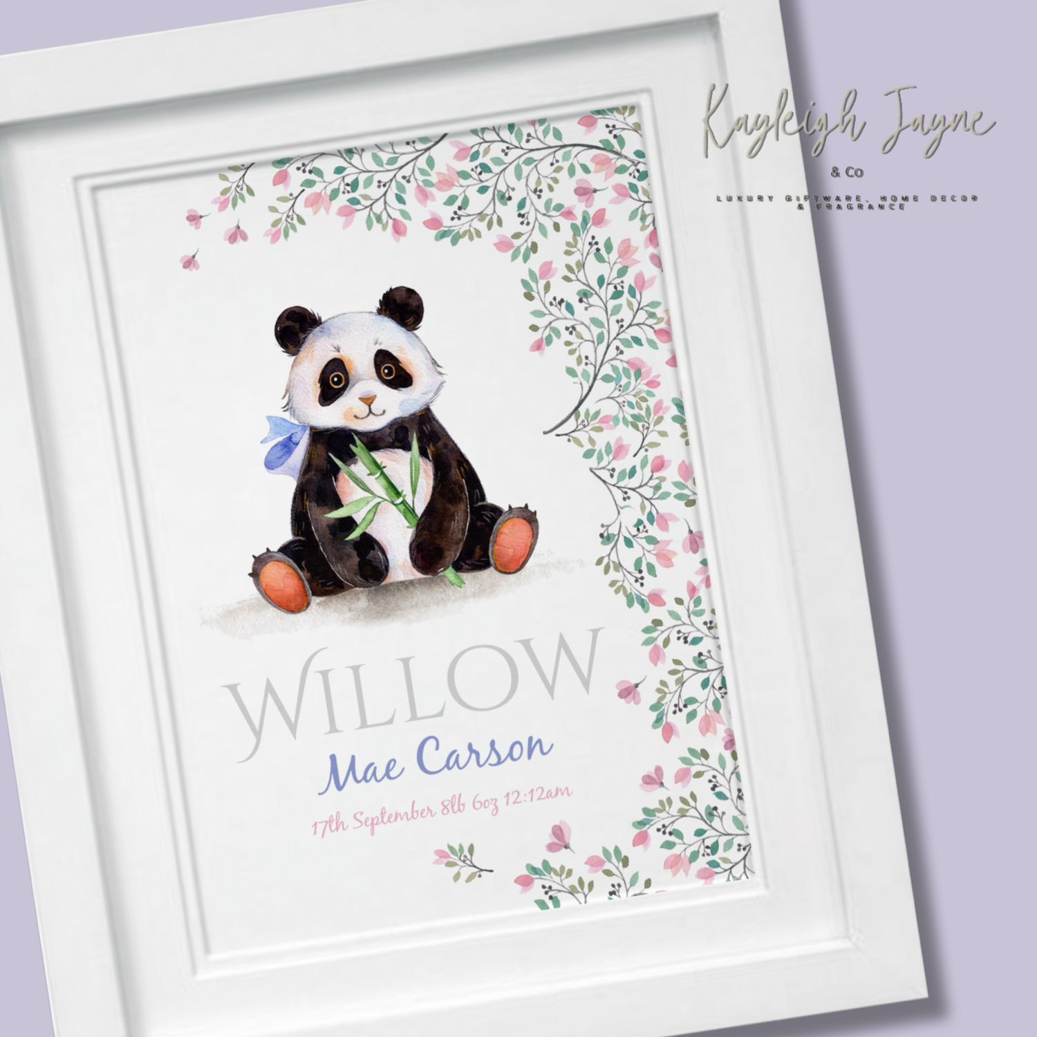 Bespoke Panda Print - Nursery Decor