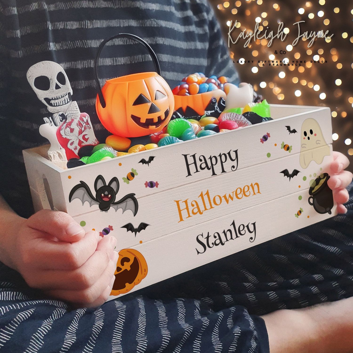 Small Personalised Halloween Treats Box
