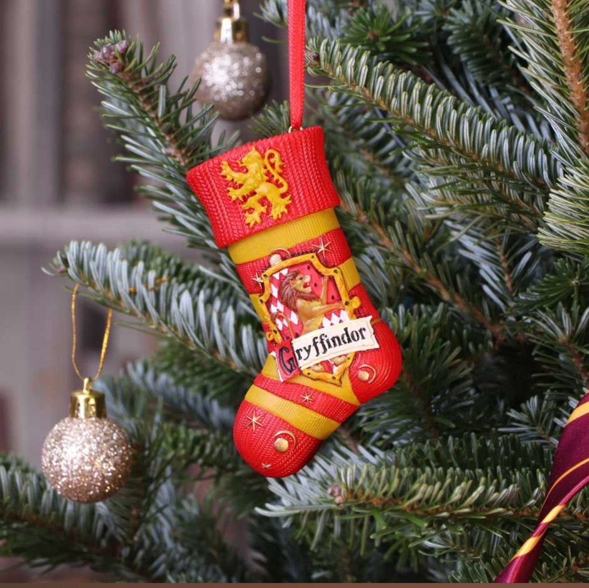 Official Harry Potter - Griffindor Stocking Tree Ornament