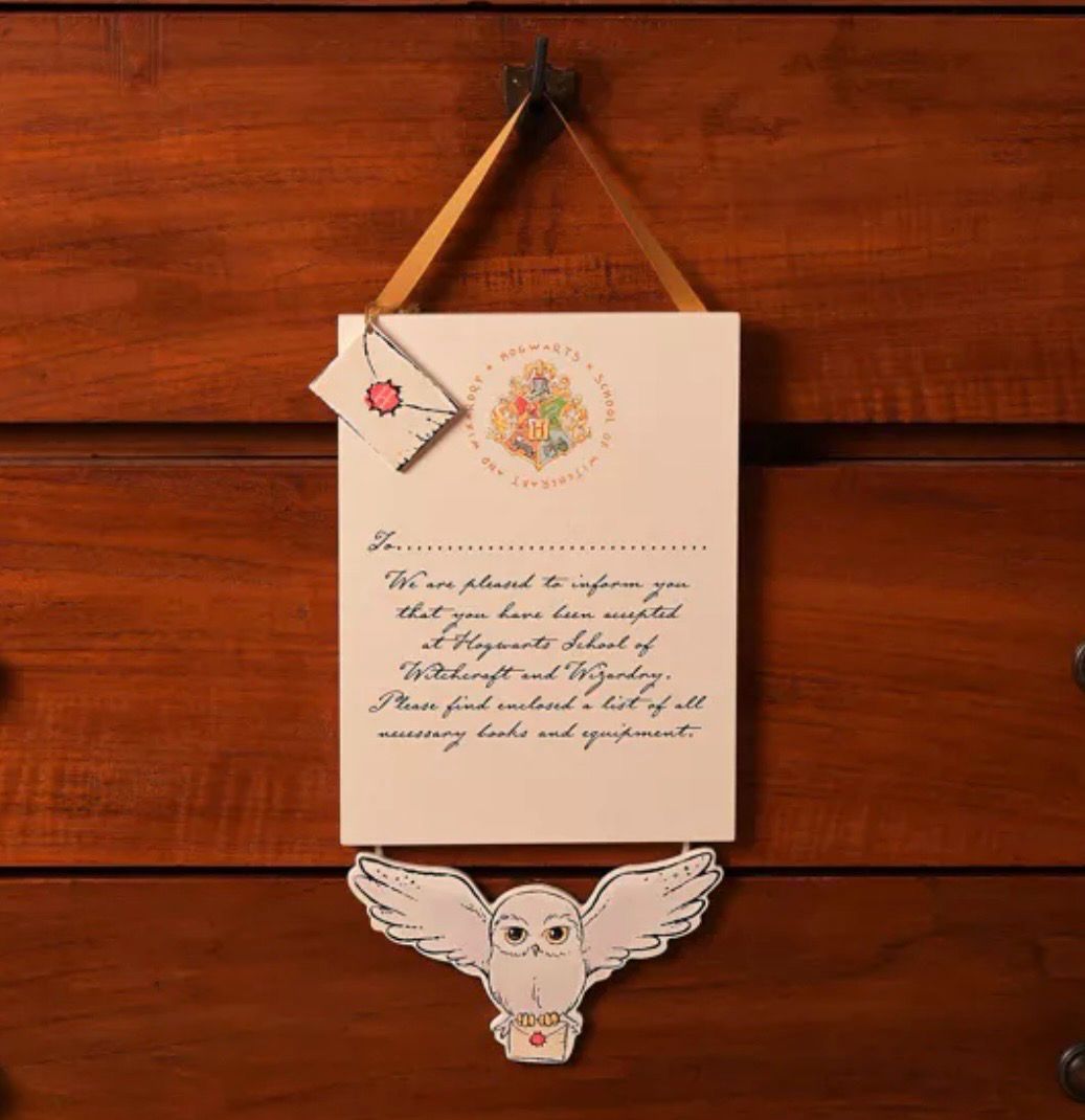 Harry Potter - Hogwarts Letter Sign