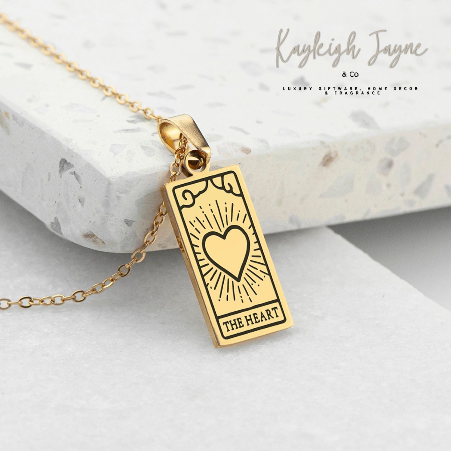 Personalised The Heart - Tarot Card Necklace