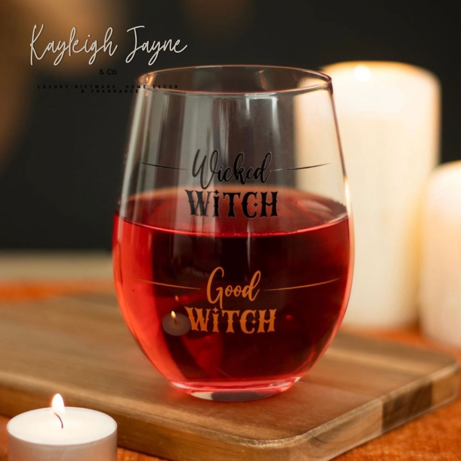 Wicked Witch / Good Witch Glass