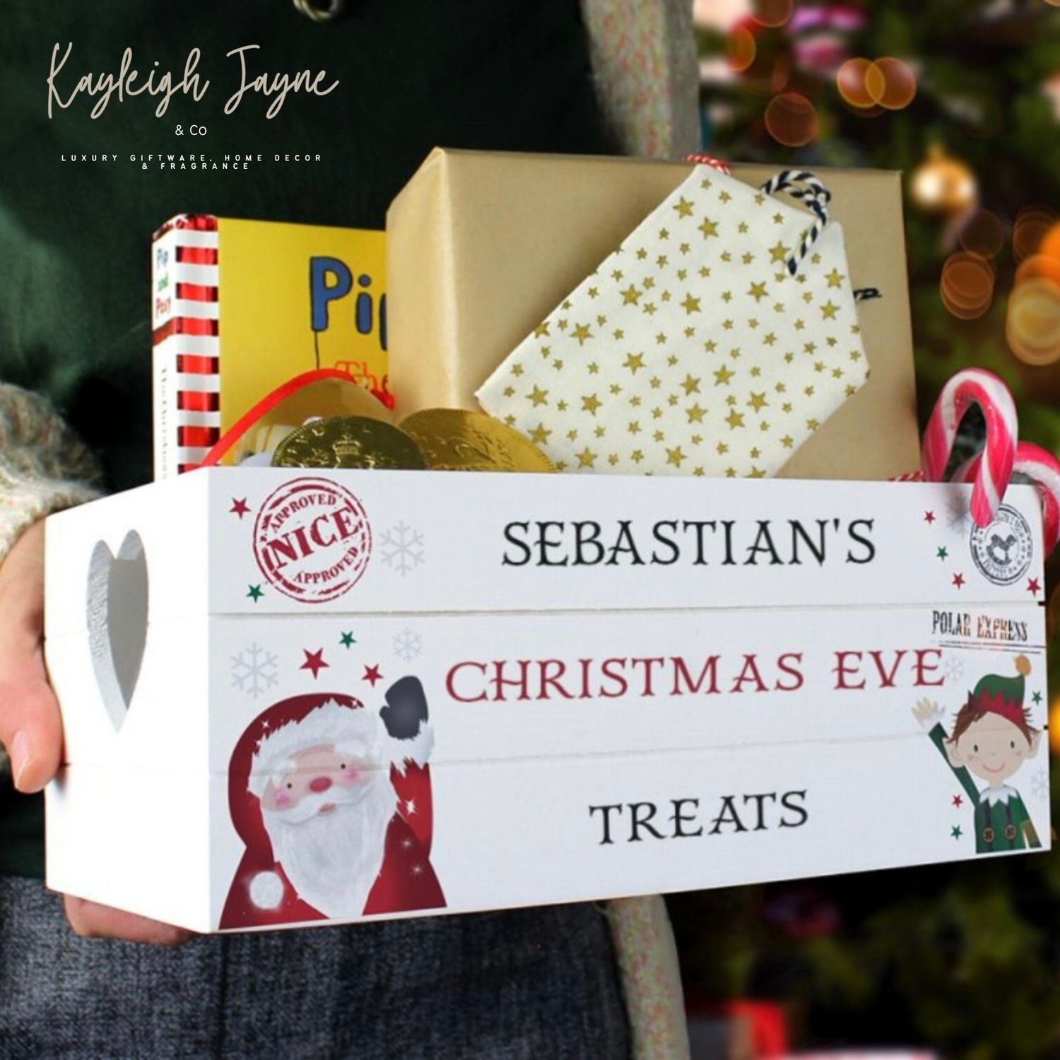 Personalised Small Christmas Treats Box