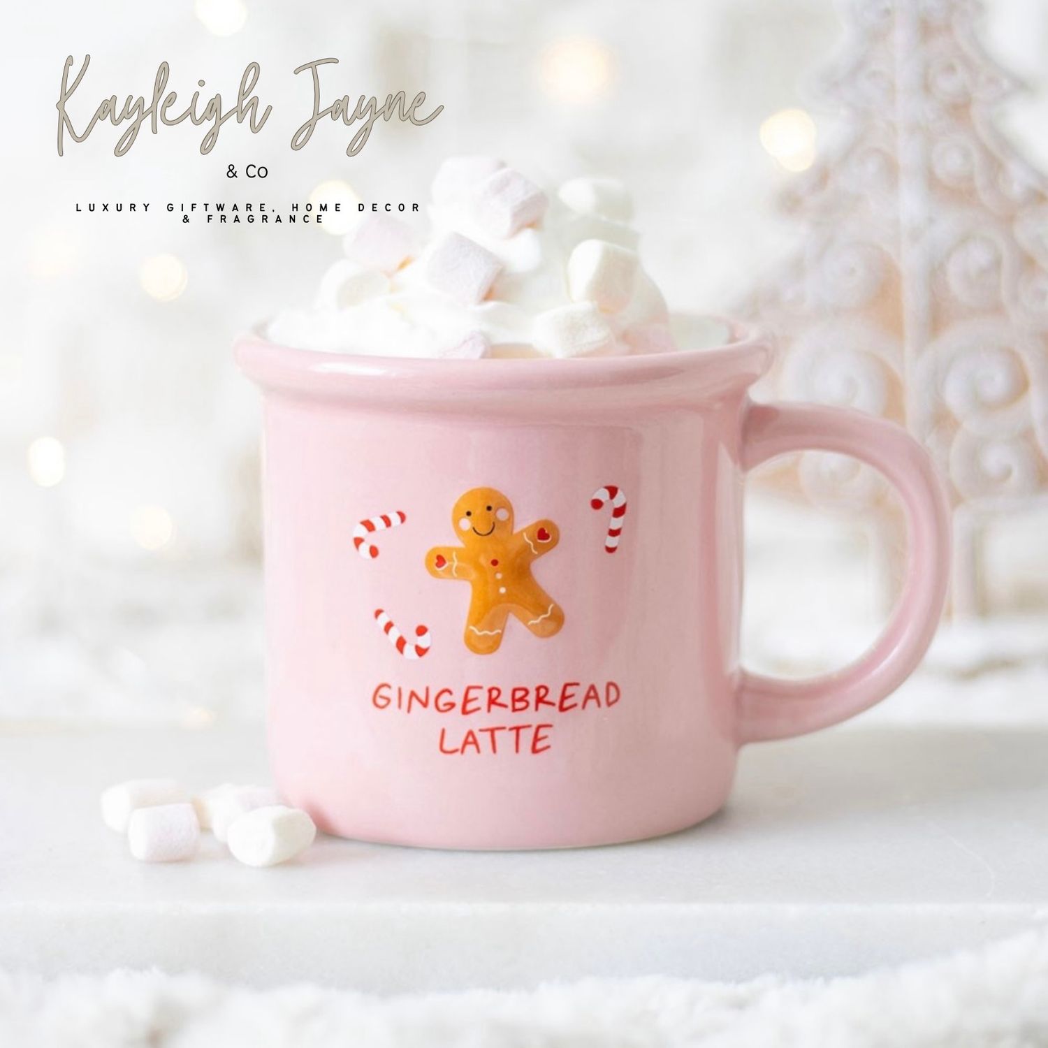 Pink Gingerbread Latte Mug