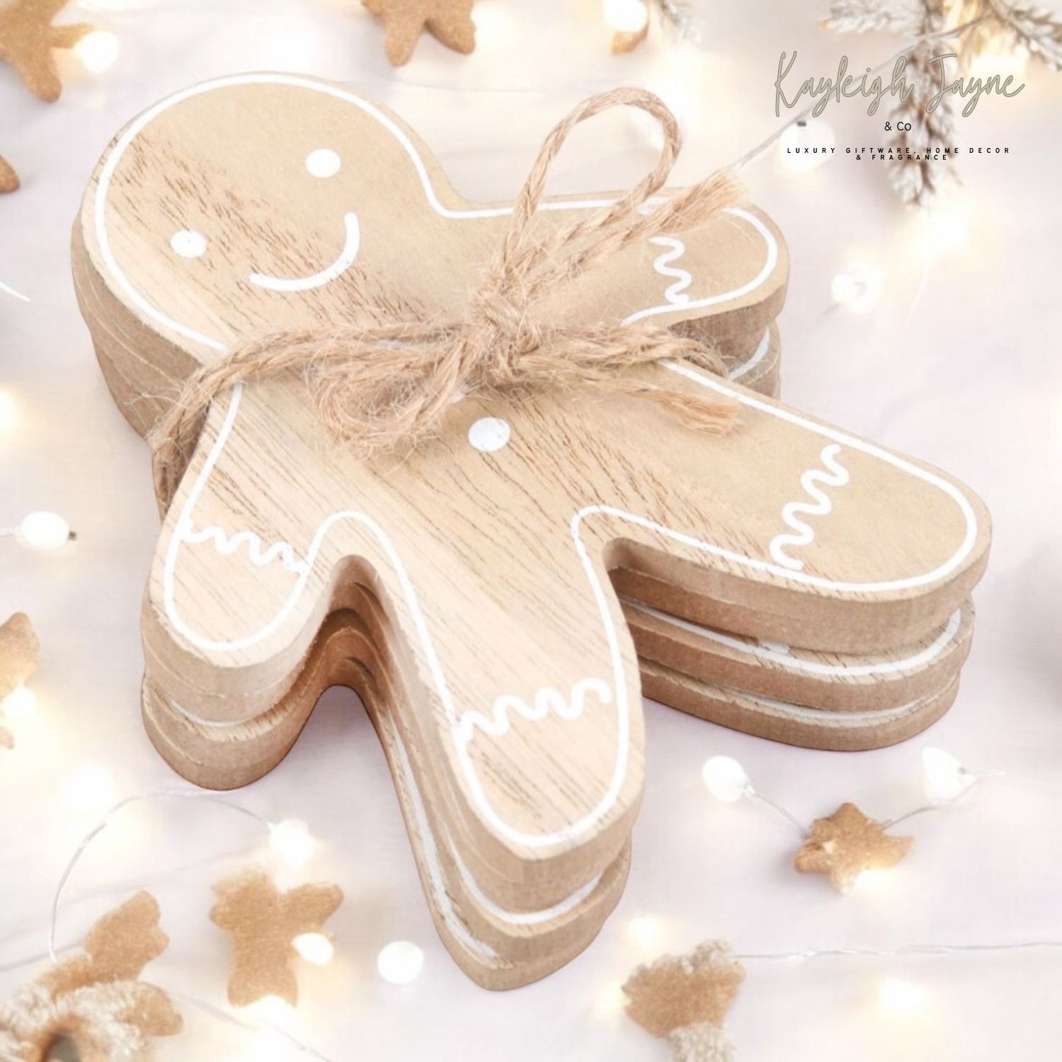 Set Of Gingerbread Coasters