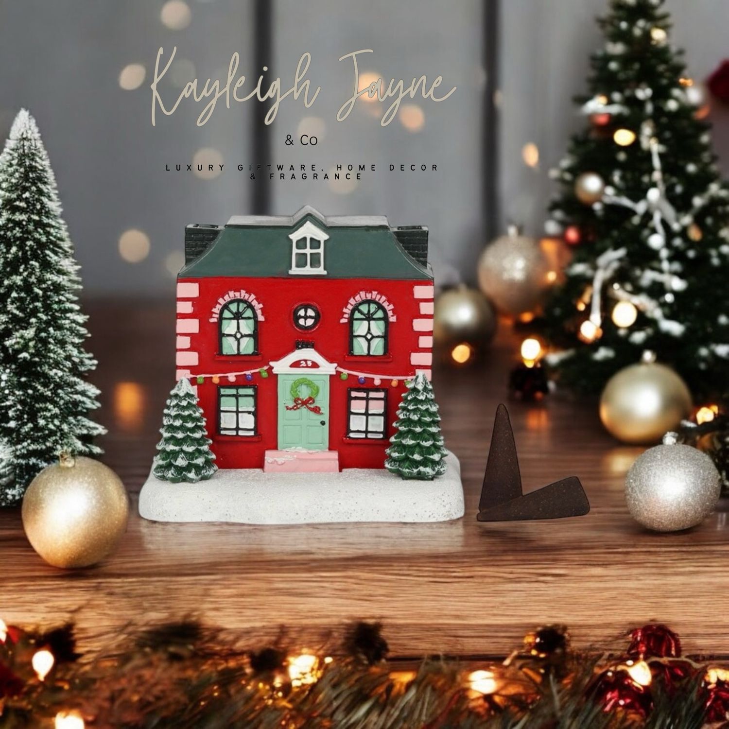 Christmas House Incense Cone Burner