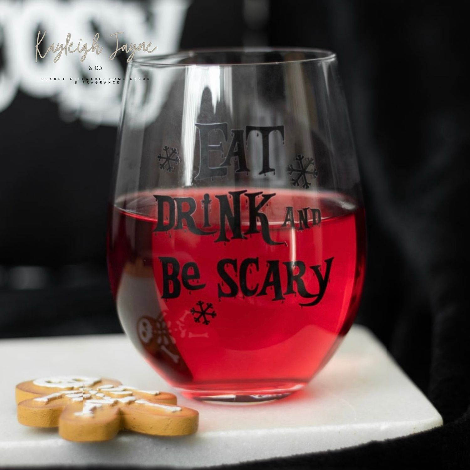 Creepmas Eat Drink &amp; Be Scary Glass