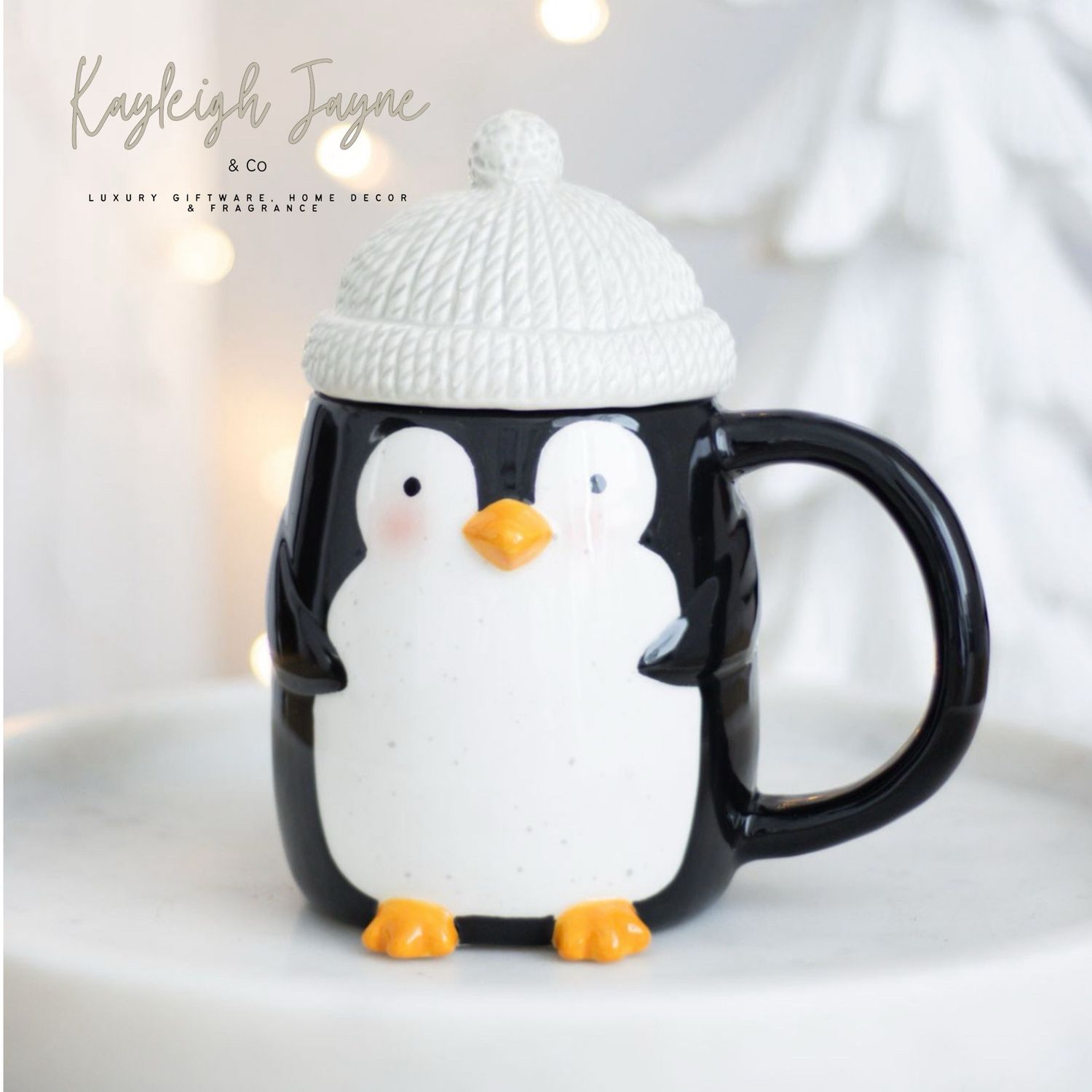 Cosy Penguin Mug With Removable Hat
