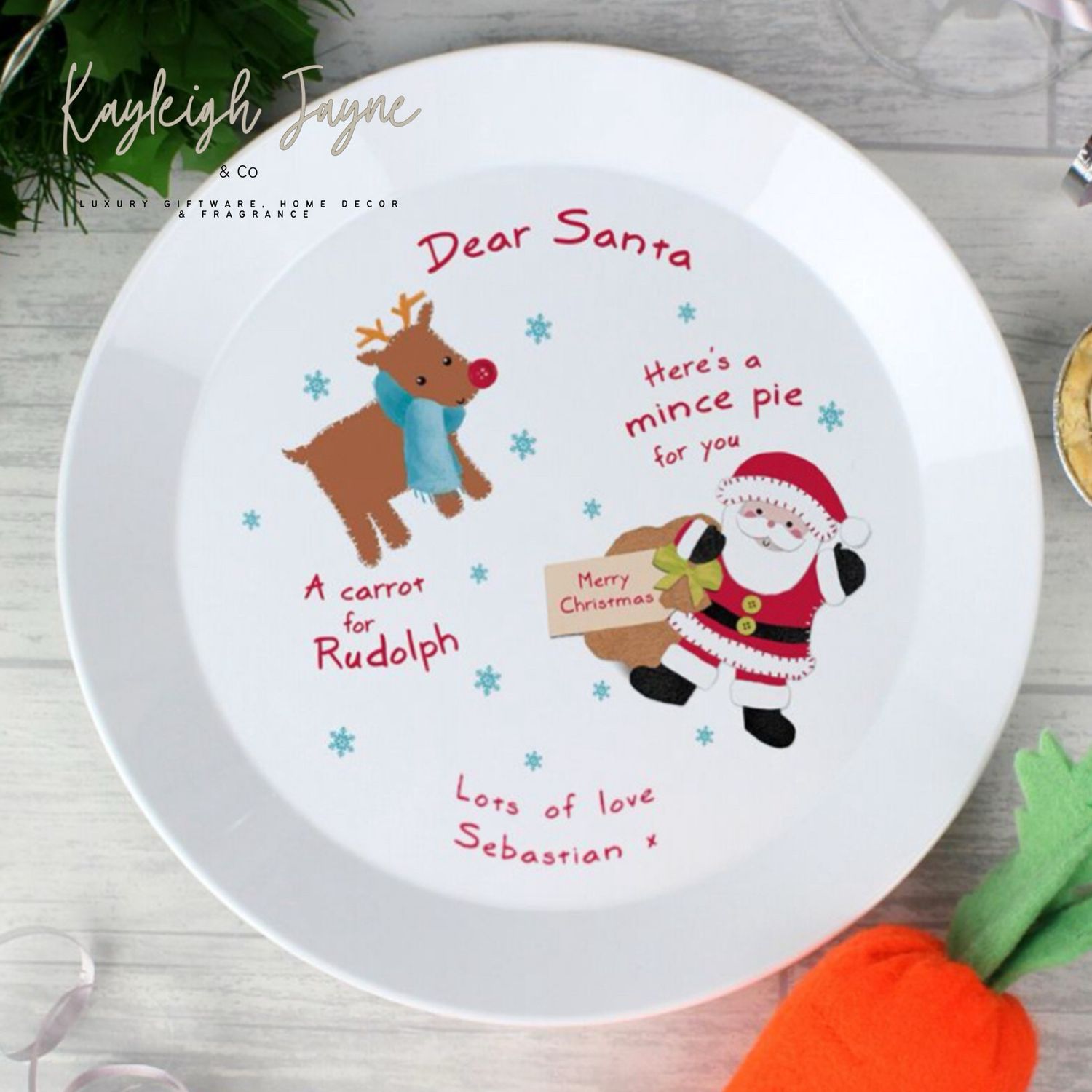 Personalised Christmas Eve Plate