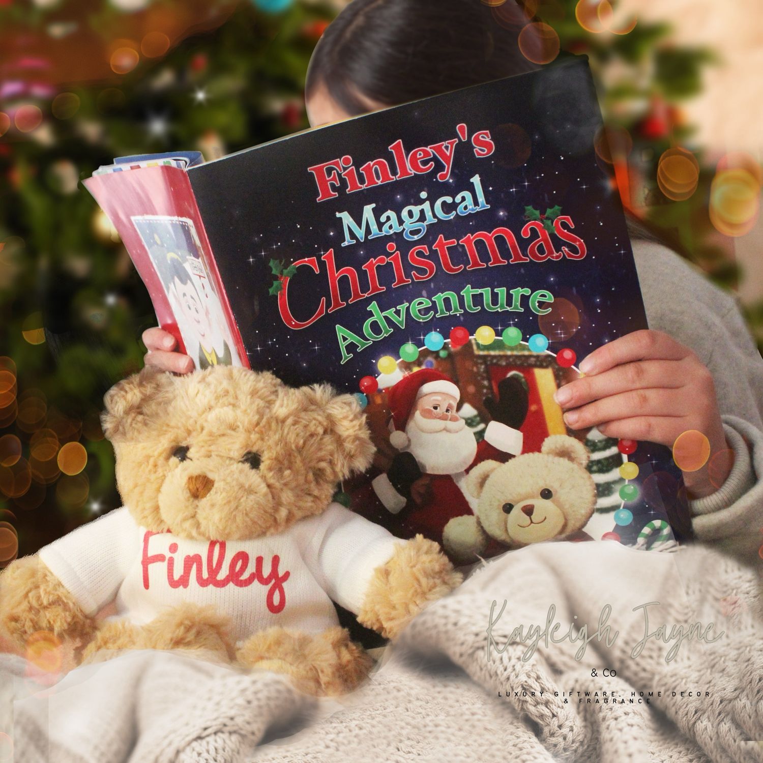 Children’s Personalised Christmas Book &amp; Teddy