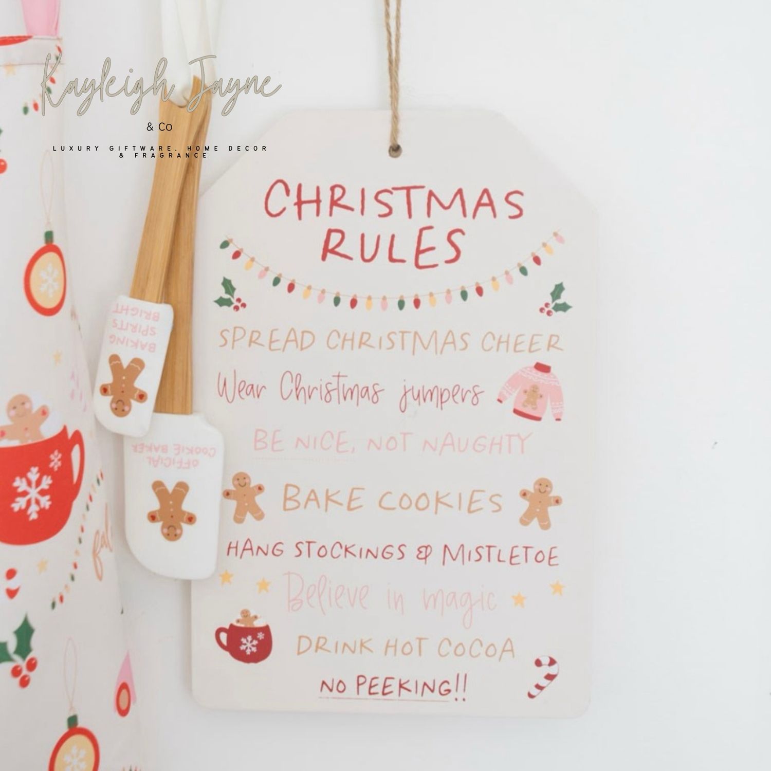 Christmas Rules Sign