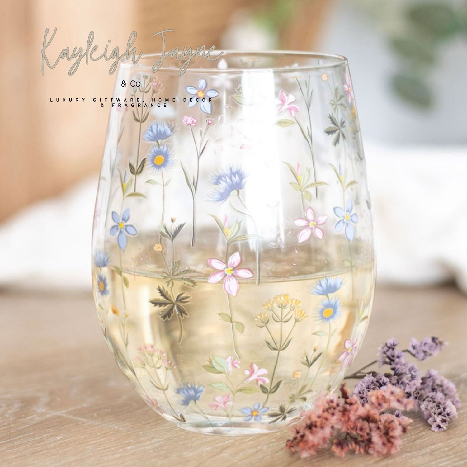 Blooming Lovely Tumbler Glass