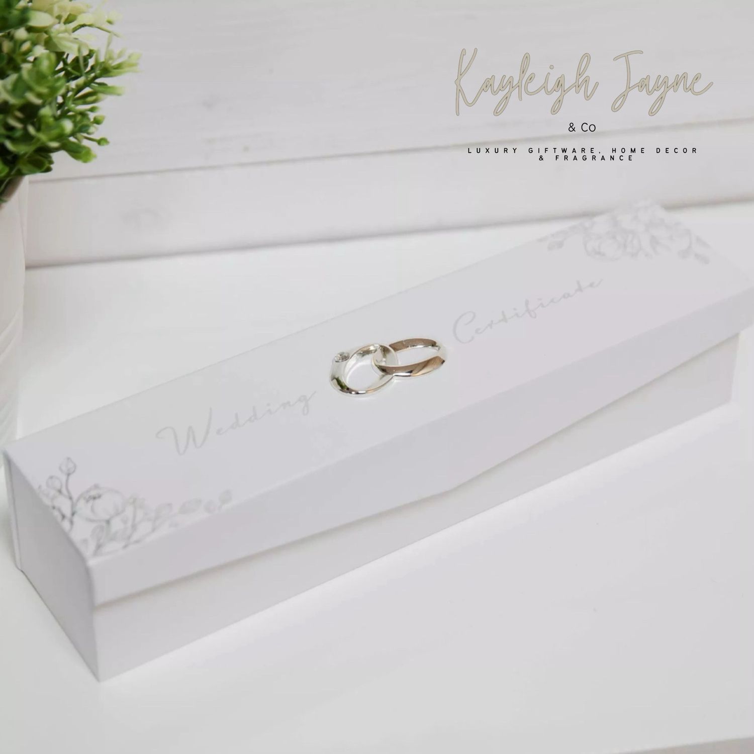 Silver Plated Wedding Certificate Holder