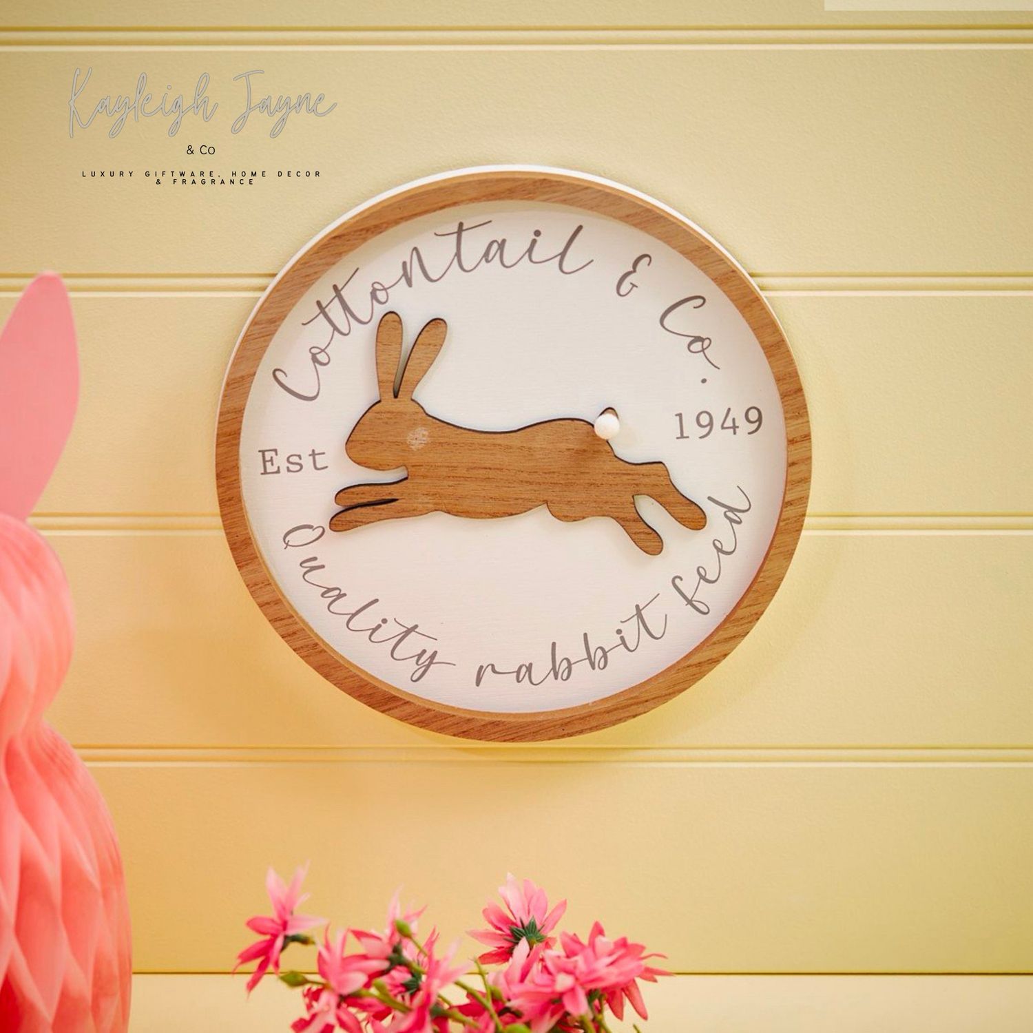 Bunny Sign - Cotton Tails Co