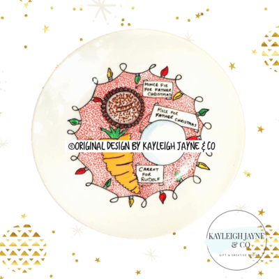 Hand painted Christmas Eve plate Hand painted Christmas Eve plate