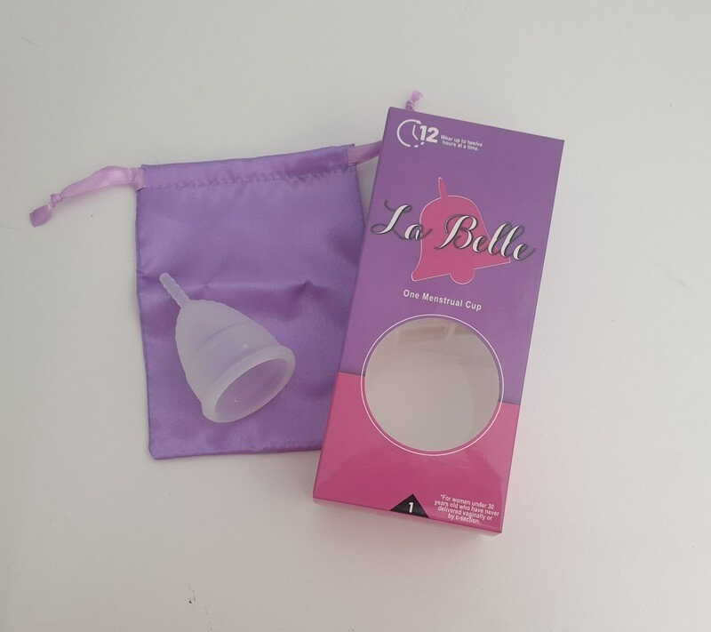 La Belle Menstrual Cup Small. For woman under 30 and/or who have given birth vaginally