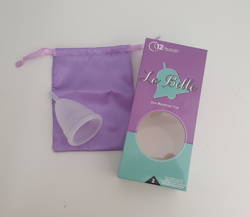 La Belle Menstrual Cup Regular. For woman over 30 and/or who have given birth vaginally.