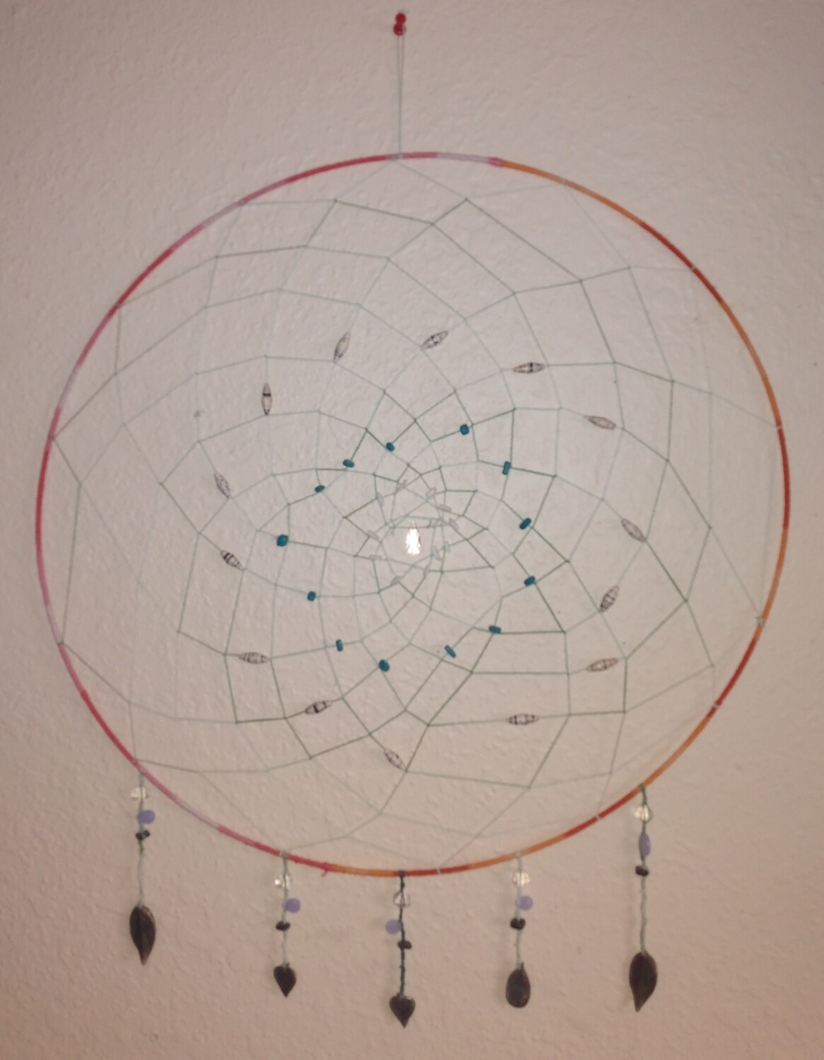 Deluxe Large (18 inch) Dreamcatcher. 
Lovingly made in 48 hours.